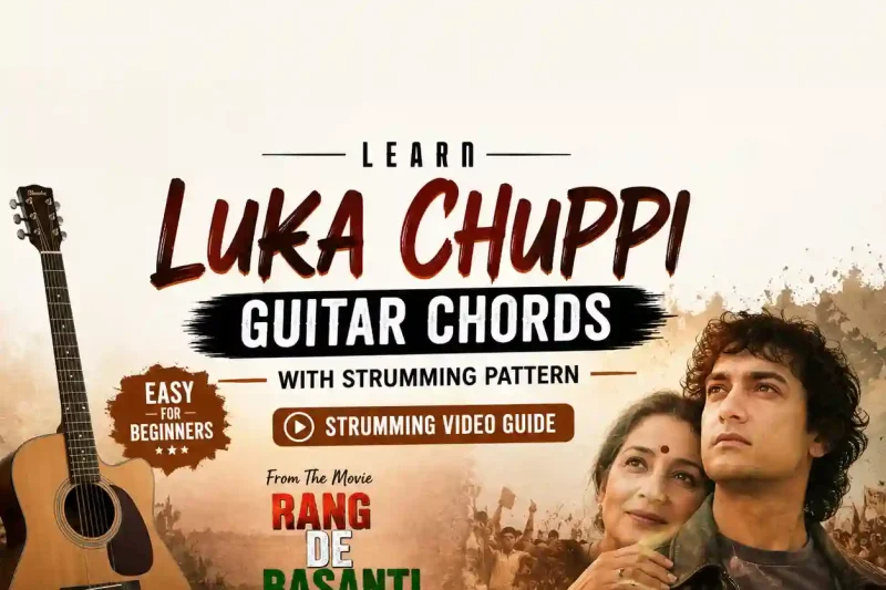 Luka Chuppi Guitar Chords with Strumming Pattern (Easy) | Strumming Video Guide
